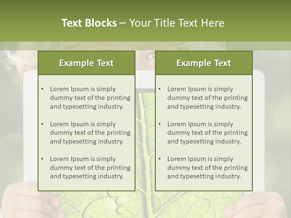 Space Leaf Earth PowerPoint Template