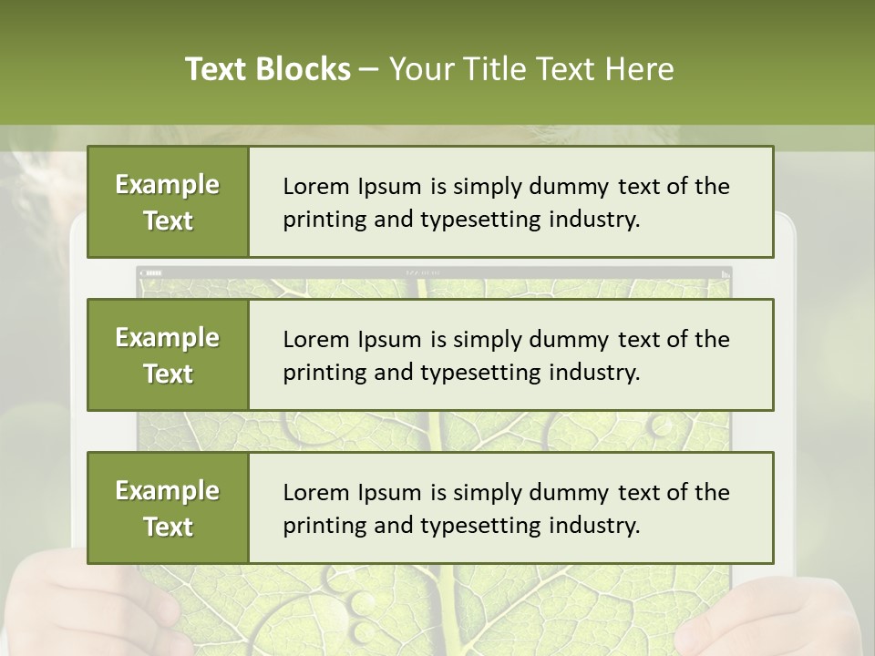 Space Leaf Earth PowerPoint Template