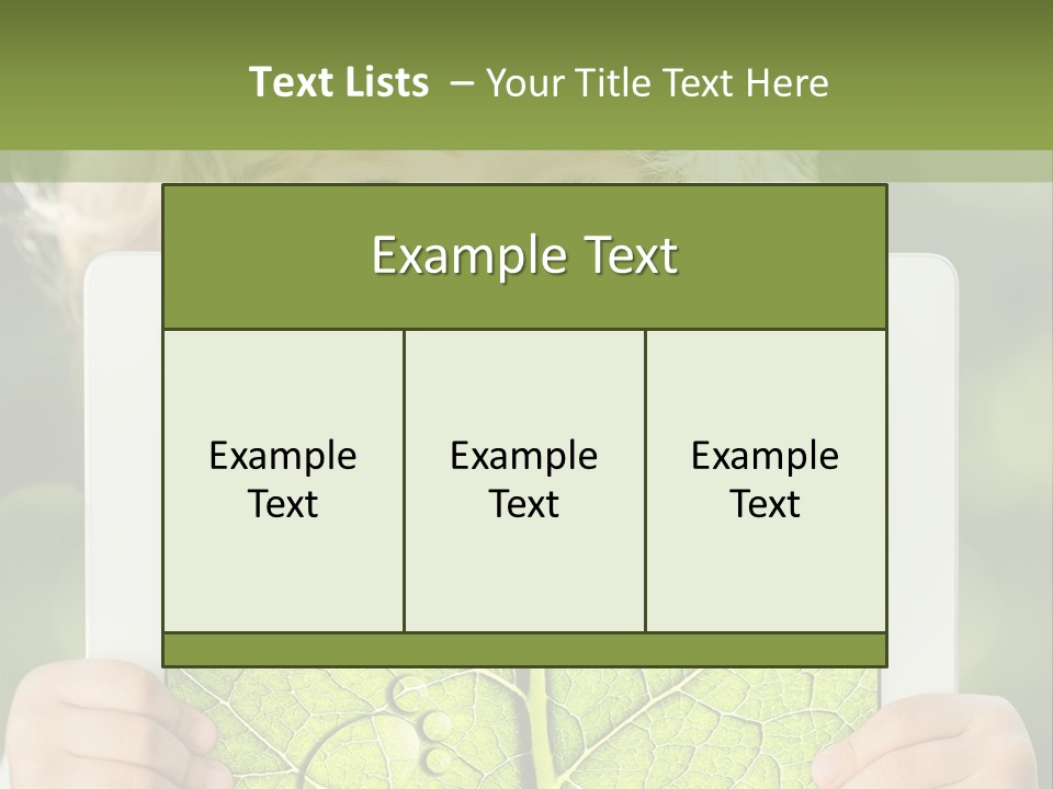 Space Leaf Earth PowerPoint Template