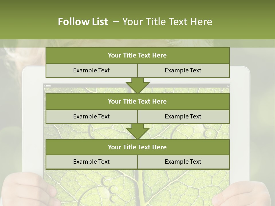 Space Leaf Earth PowerPoint Template