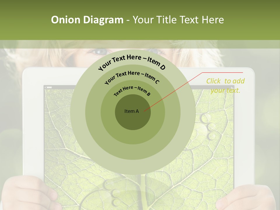 Space Leaf Earth PowerPoint Template