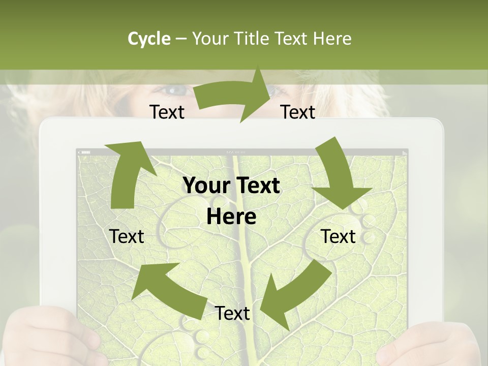 Space Leaf Earth PowerPoint Template