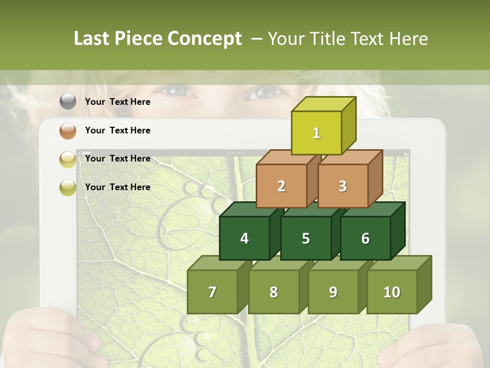 Space Leaf Earth PowerPoint Template