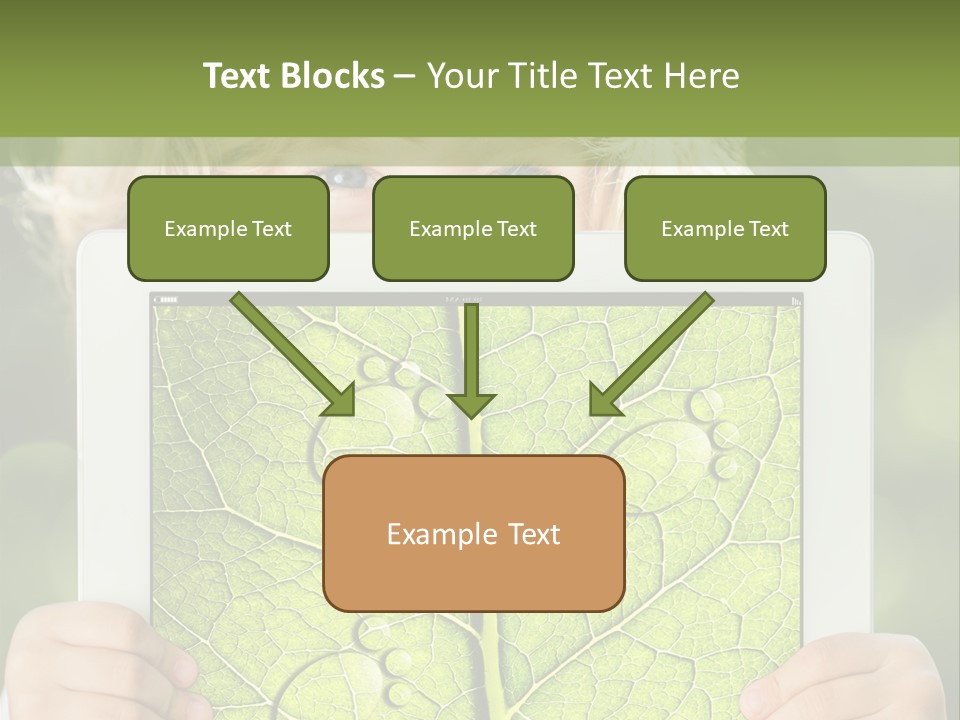 Space Leaf Earth PowerPoint Template