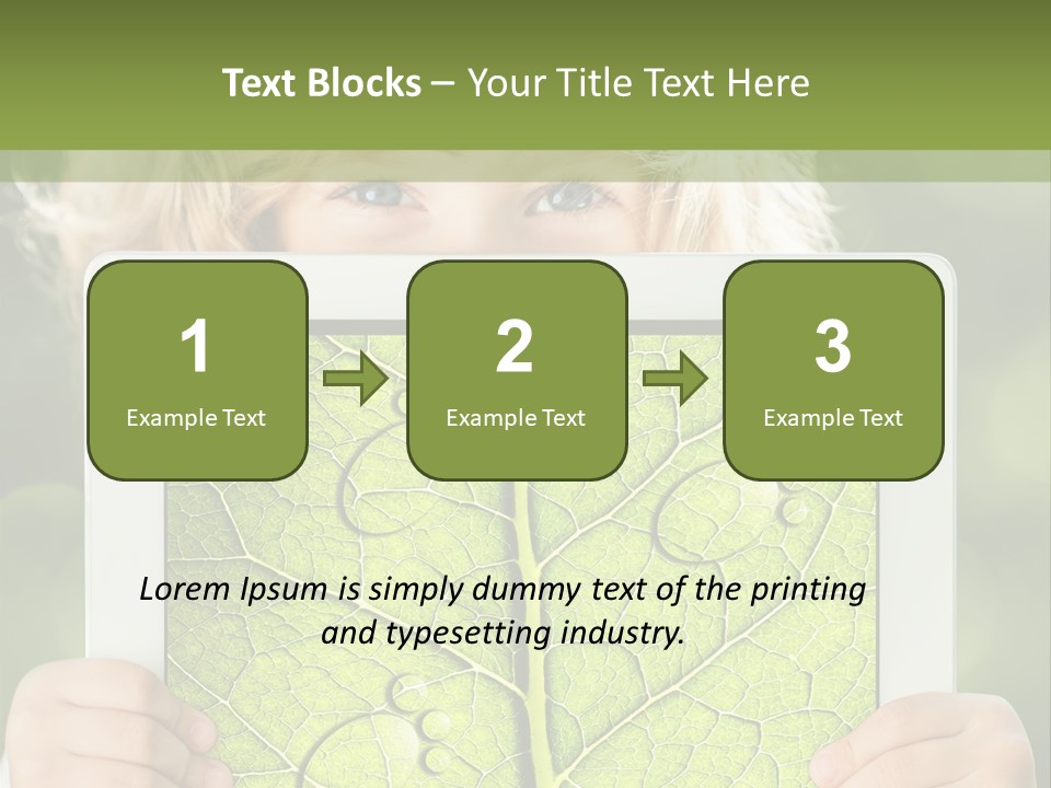 Space Leaf Earth PowerPoint Template