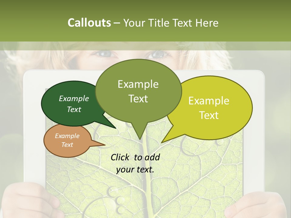 Space Leaf Earth PowerPoint Template