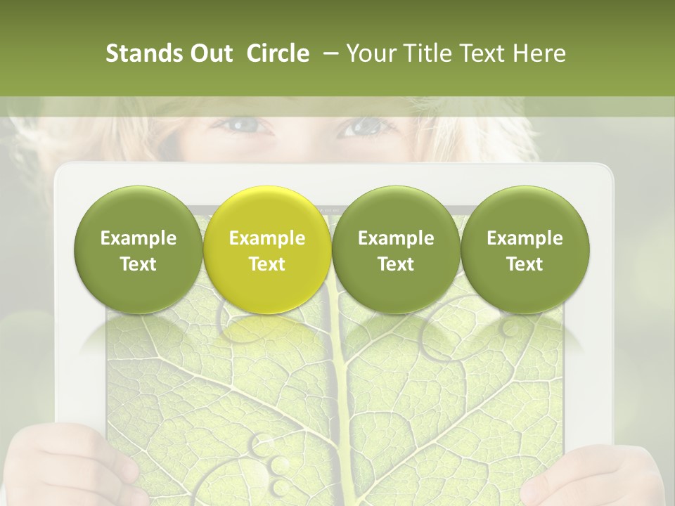 Space Leaf Earth PowerPoint Template