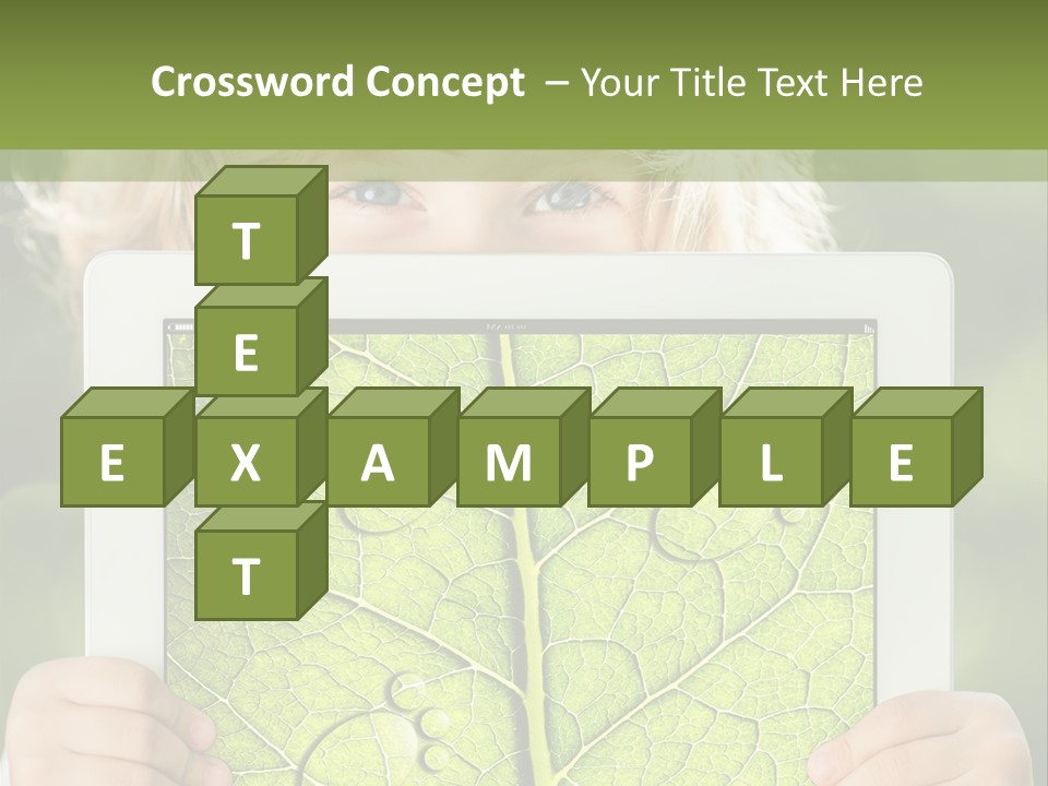 Space Leaf Earth PowerPoint Template