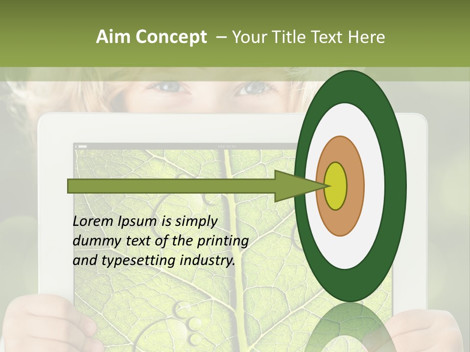 Space Leaf Earth PowerPoint Template