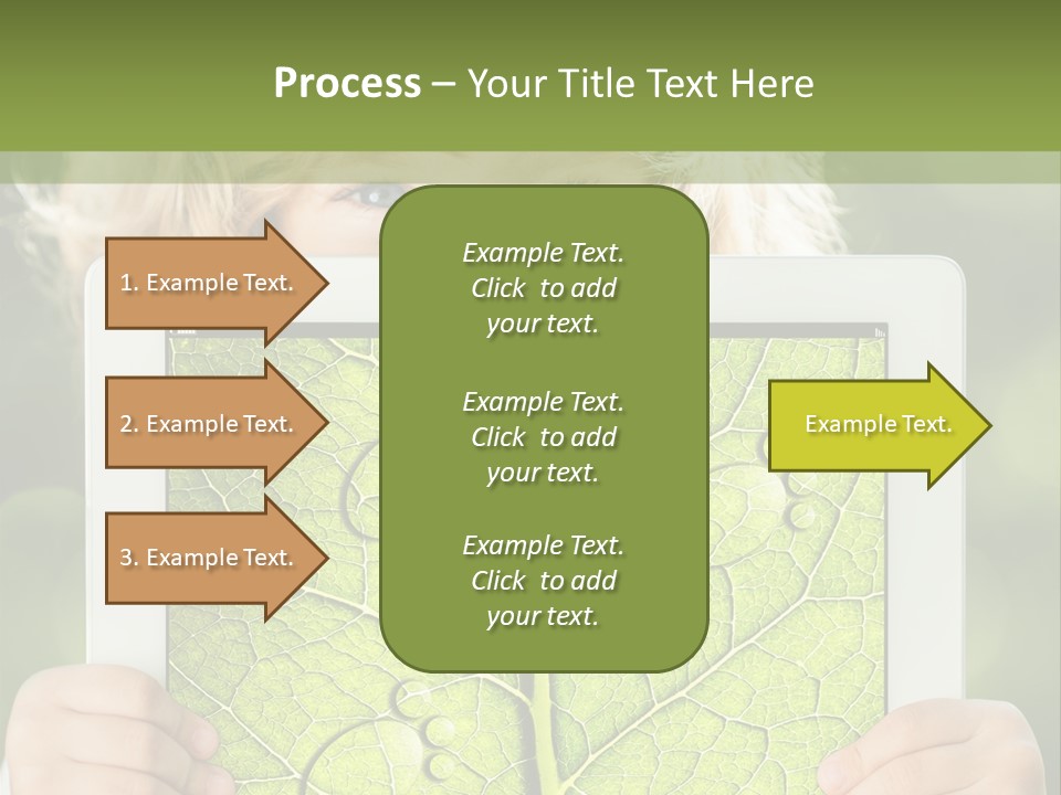 Space Leaf Earth PowerPoint Template