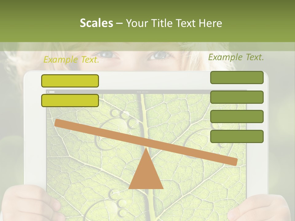 Space Leaf Earth PowerPoint Template