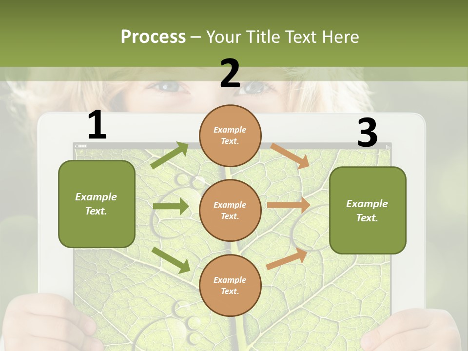 Space Leaf Earth PowerPoint Template