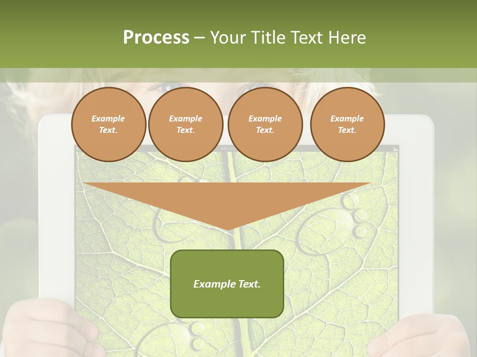 Space Leaf Earth PowerPoint Template