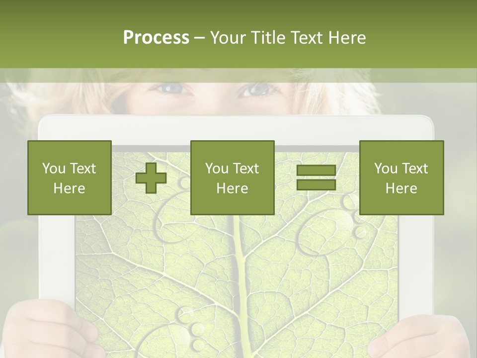 Space Leaf Earth PowerPoint Template