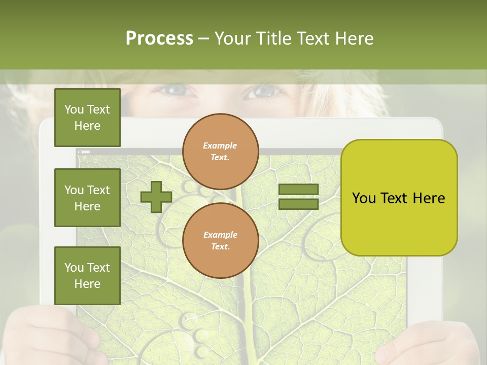 Space Leaf Earth PowerPoint Template
