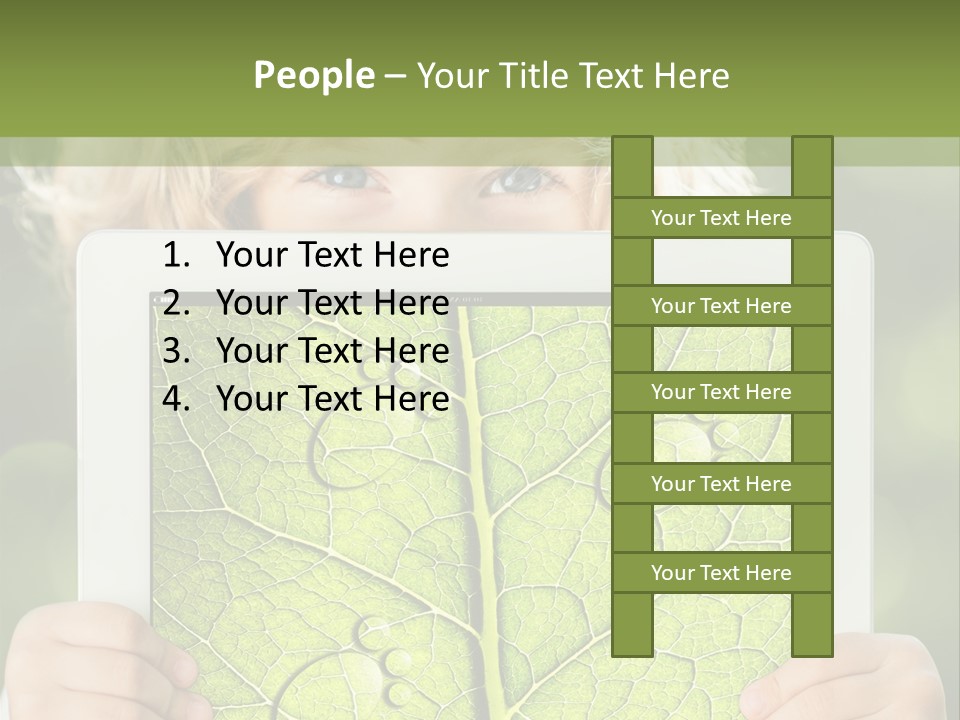 Space Leaf Earth PowerPoint Template