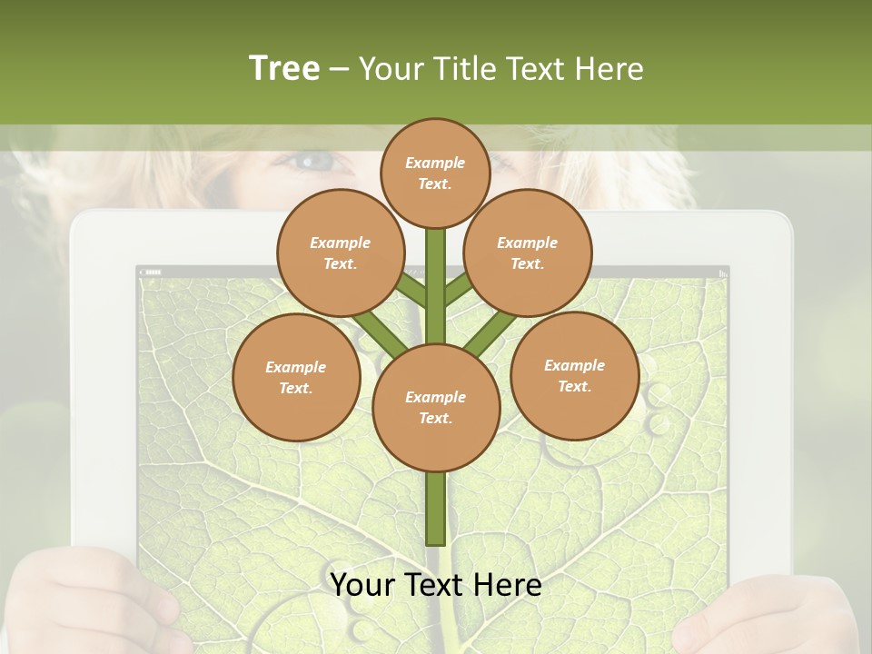 Space Leaf Earth PowerPoint Template