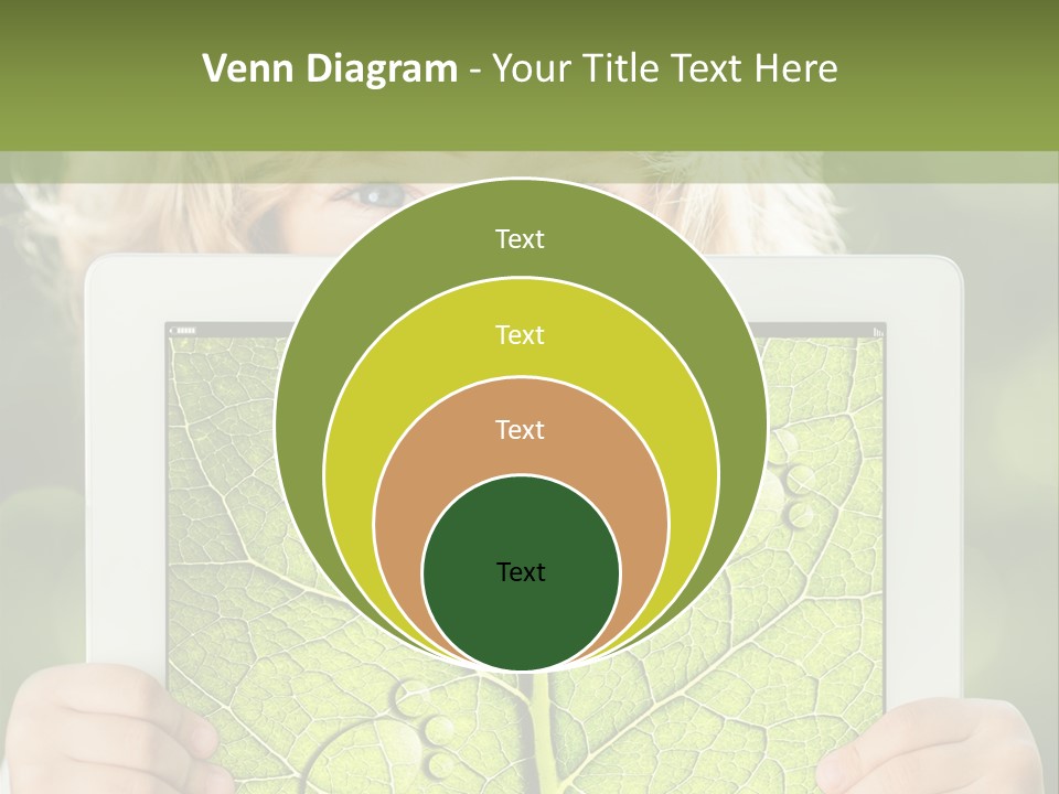 Space Leaf Earth PowerPoint Template