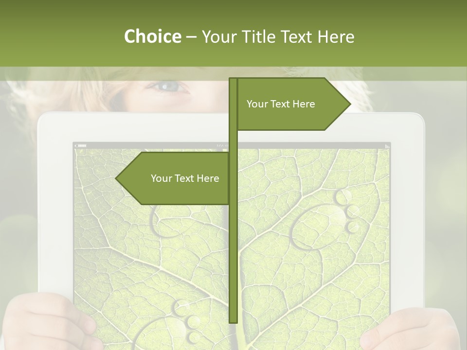 Space Leaf Earth PowerPoint Template