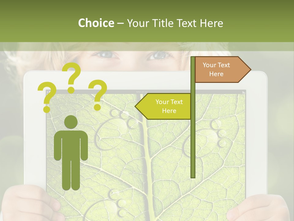 Space Leaf Earth PowerPoint Template