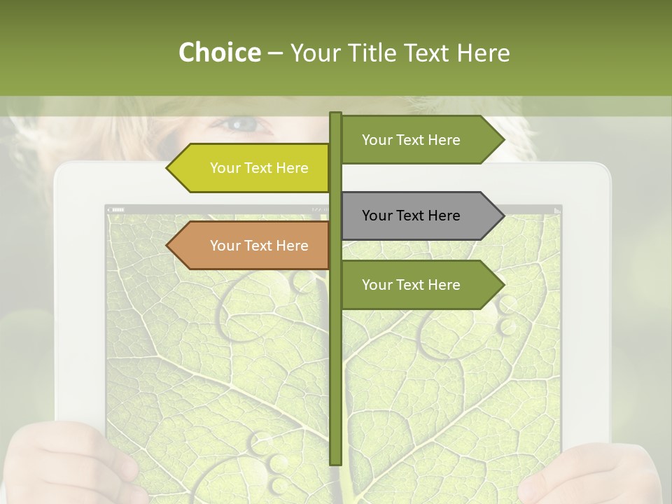 Space Leaf Earth PowerPoint Template