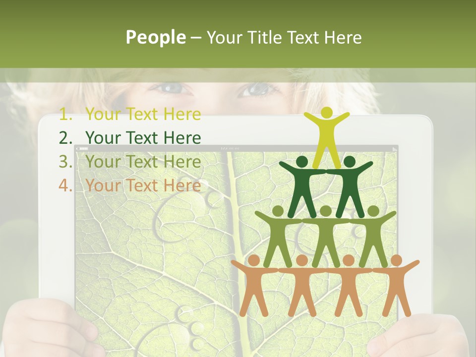 Space Leaf Earth PowerPoint Template