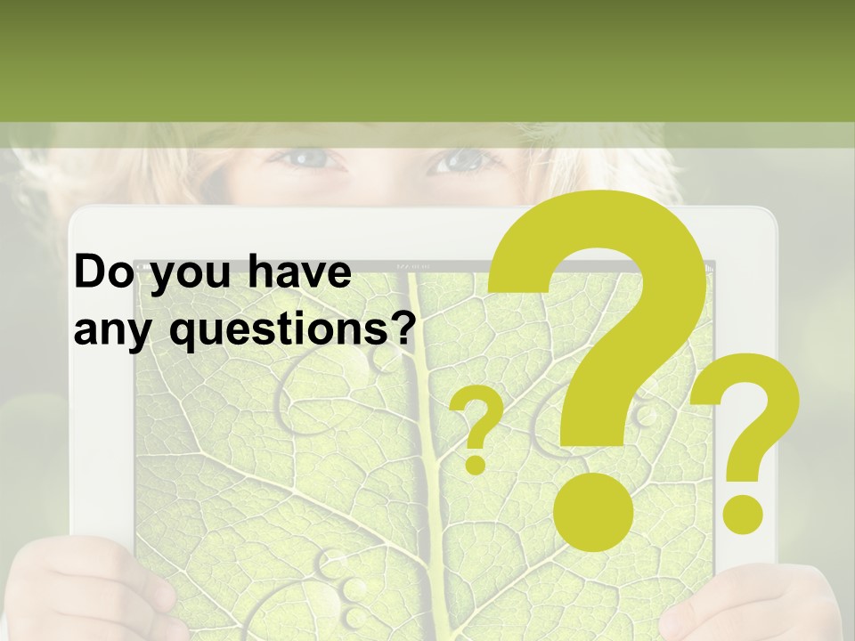 Space Leaf Earth PowerPoint Template