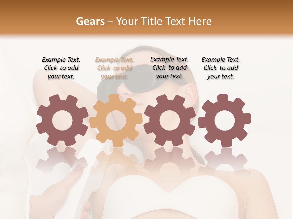 Facial Beautiful Two PowerPoint Template