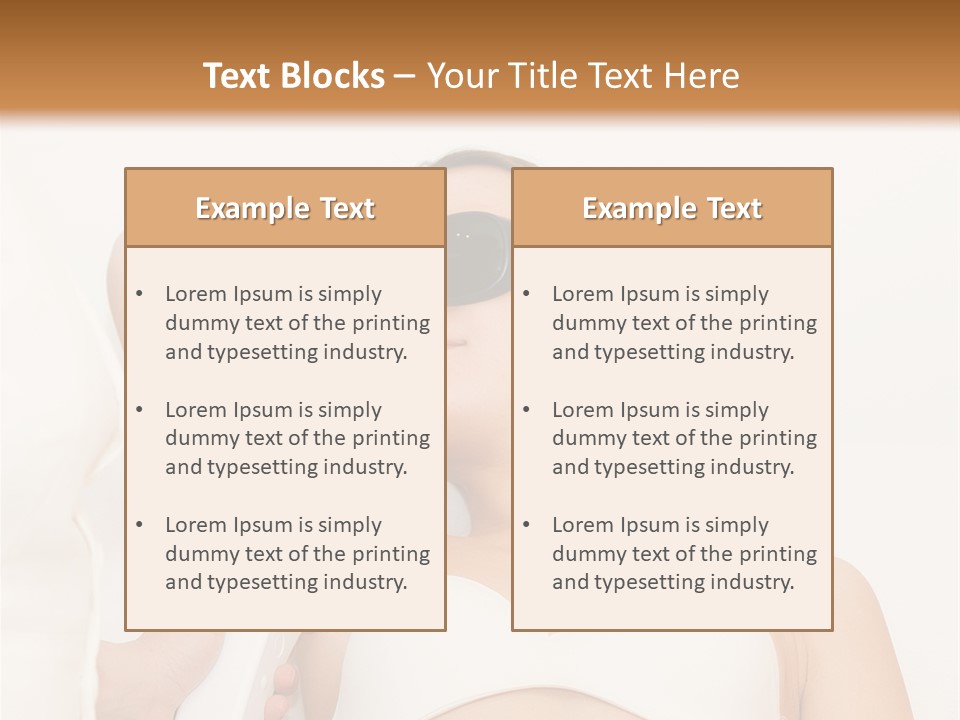 Facial Beautiful Two PowerPoint Template