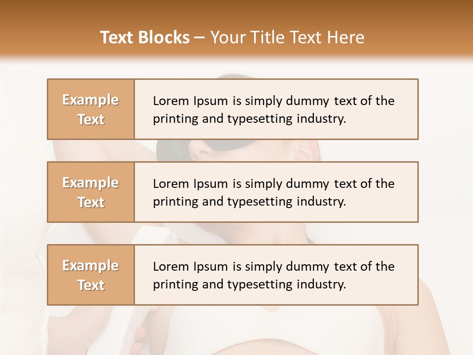 Facial Beautiful Two PowerPoint Template