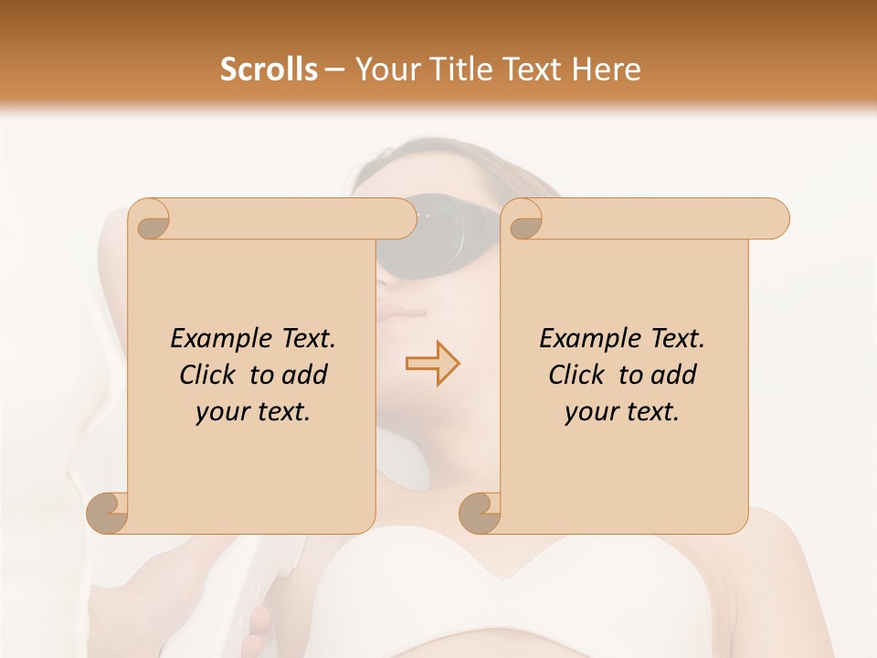 Facial Beautiful Two PowerPoint Template