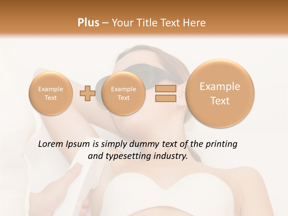 Facial Beautiful Two PowerPoint Template