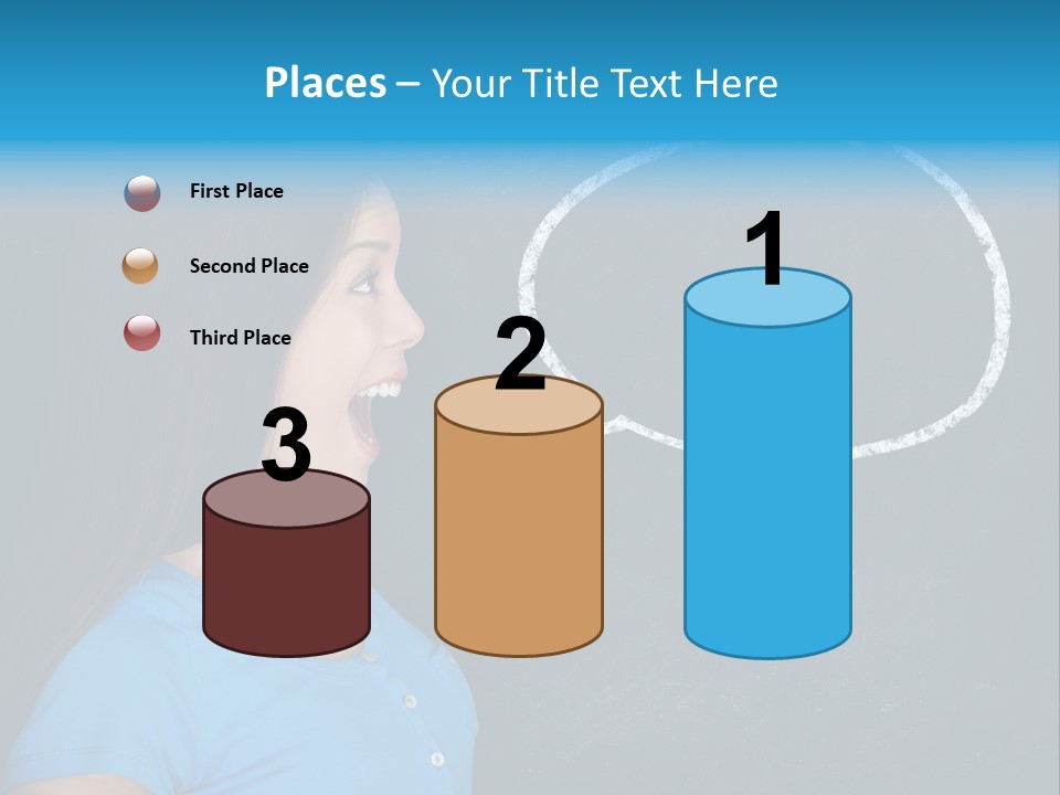 Talk Board Portrait PowerPoint Template