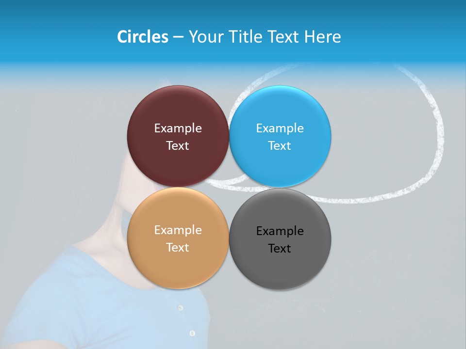 Talk Board Portrait PowerPoint Template