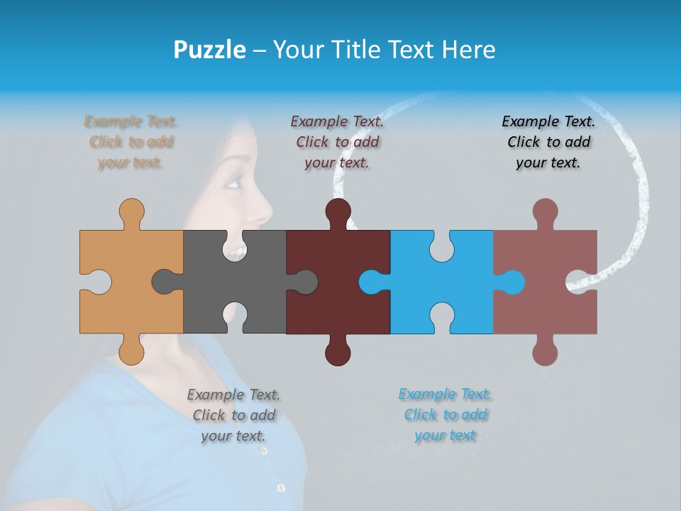 Talk Board Portrait PowerPoint Template