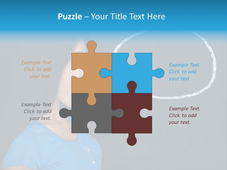 Talk Board Portrait PowerPoint Template