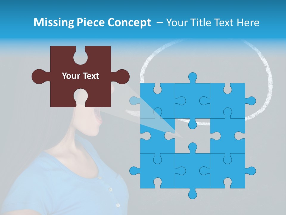 Talk Board Portrait PowerPoint Template