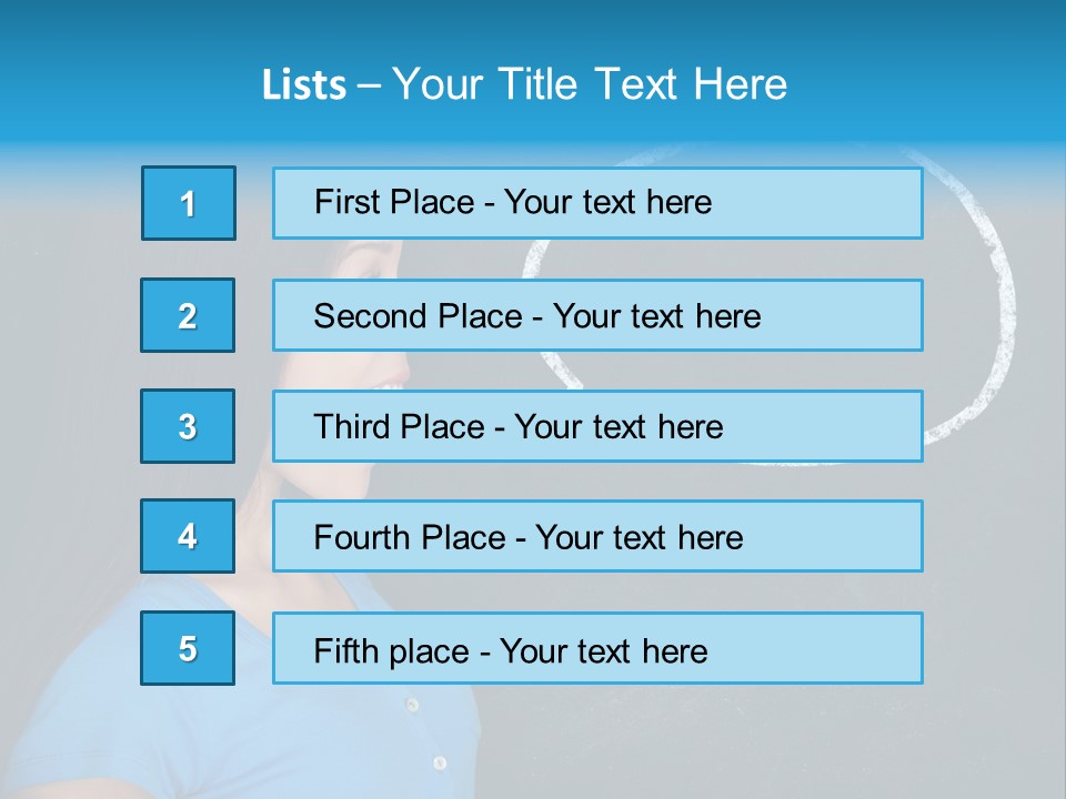 Talk Board Portrait PowerPoint Template