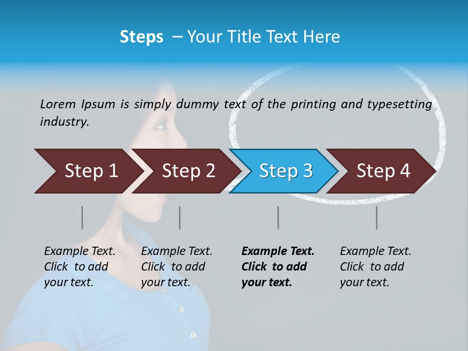 Talk Board Portrait PowerPoint Template