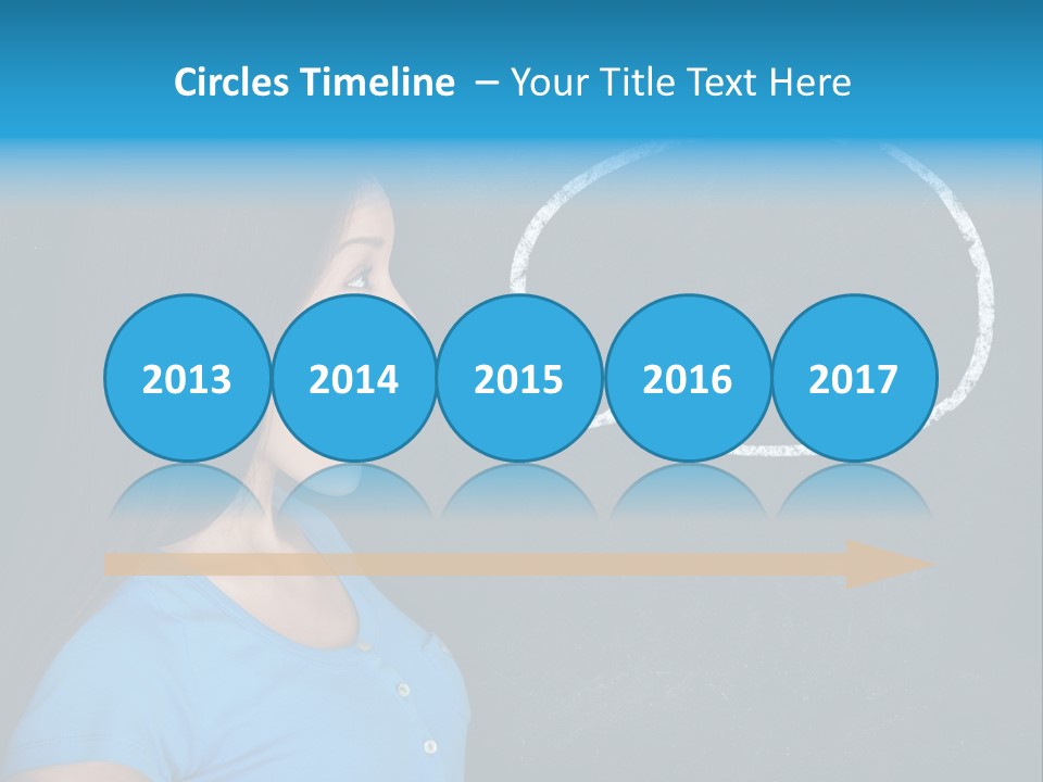 Talk Board Portrait PowerPoint Template