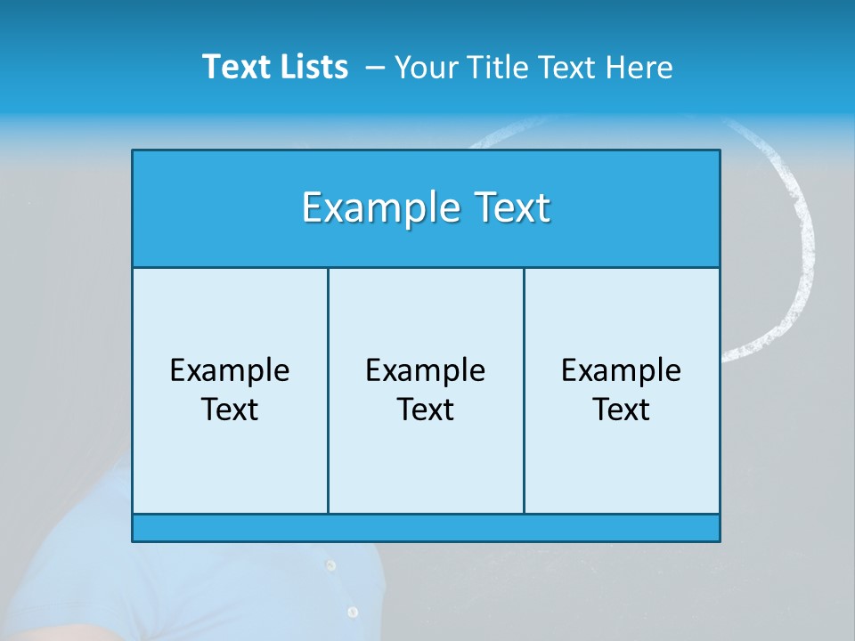 Talk Board Portrait PowerPoint Template