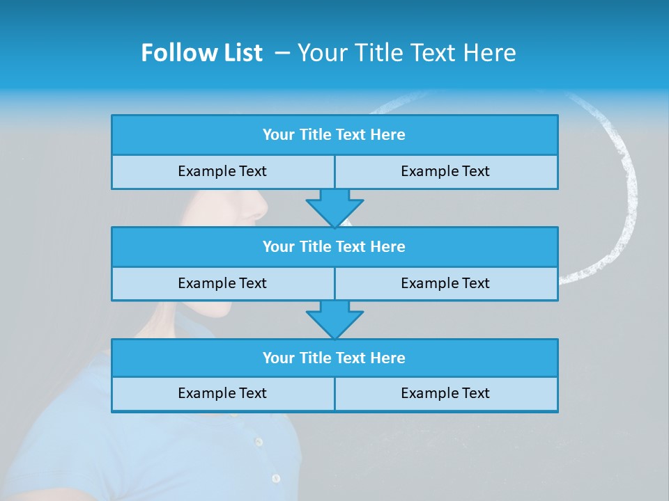 Talk Board Portrait PowerPoint Template
