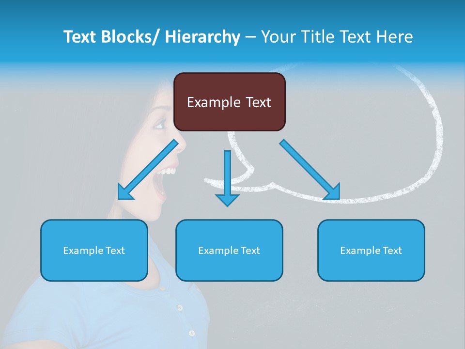 Talk Board Portrait PowerPoint Template