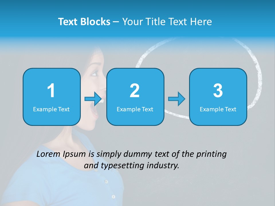 Talk Board Portrait PowerPoint Template