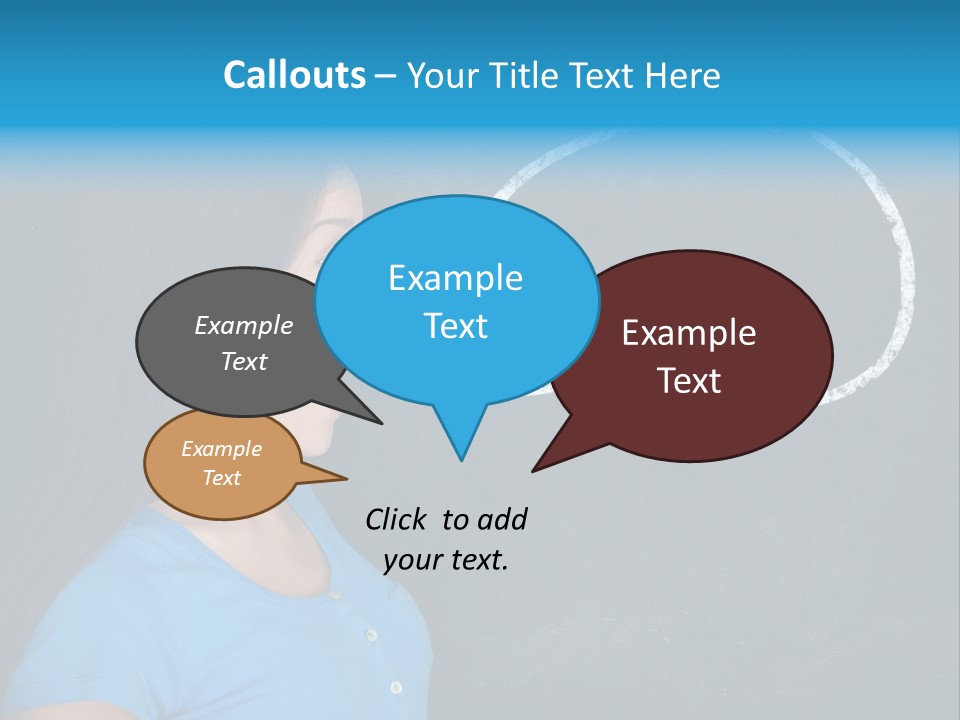 Talk Board Portrait PowerPoint Template