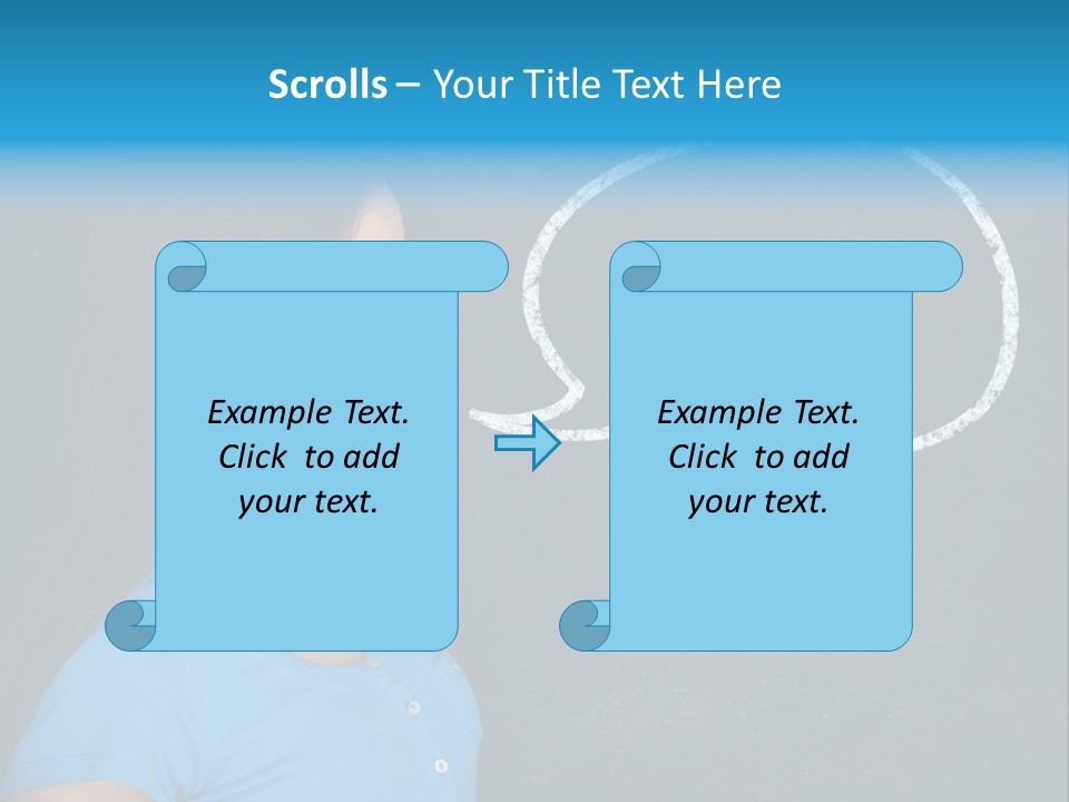 Talk Board Portrait PowerPoint Template