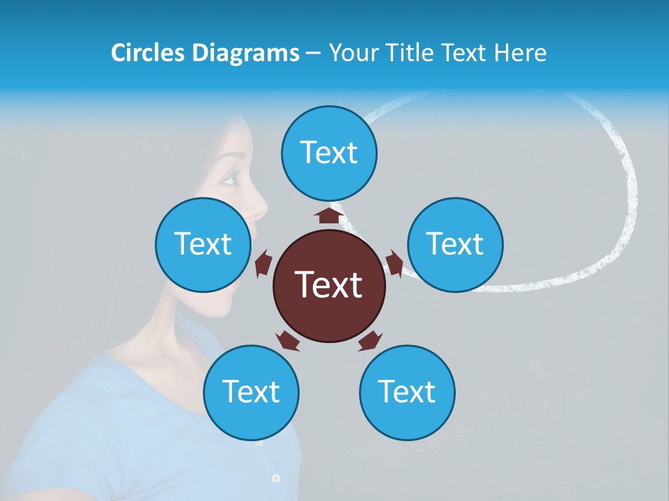 Talk Board Portrait PowerPoint Template
