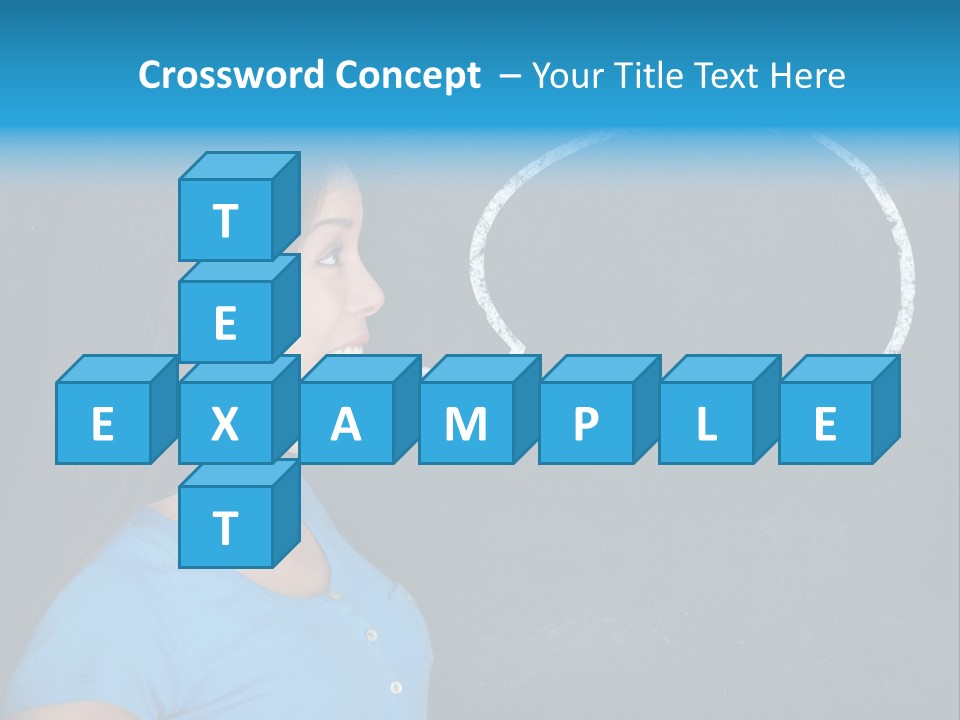 Talk Board Portrait PowerPoint Template
