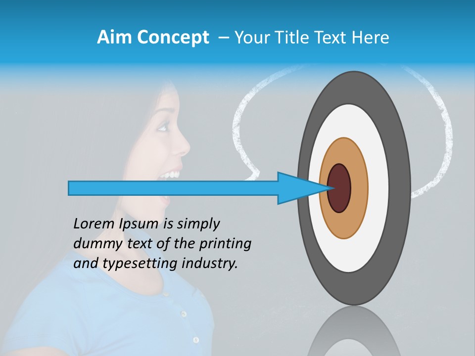 Talk Board Portrait PowerPoint Template