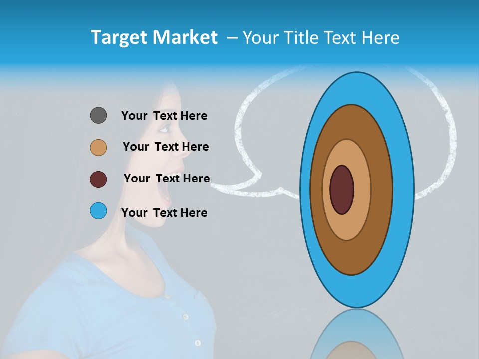 Talk Board Portrait PowerPoint Template